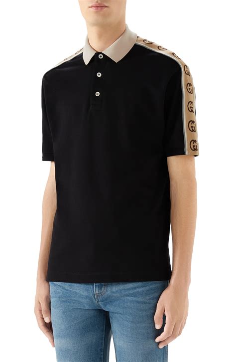 gucci stripe polo replica|gucci t shirt sale.